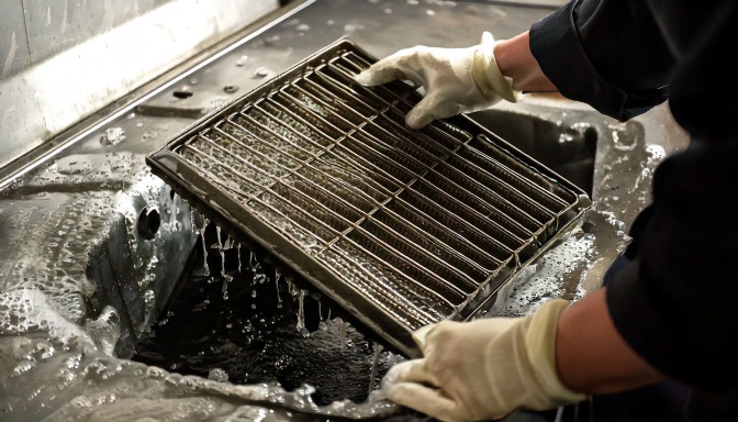 イノガードによって排水溝のカバーも汚れにくくなります